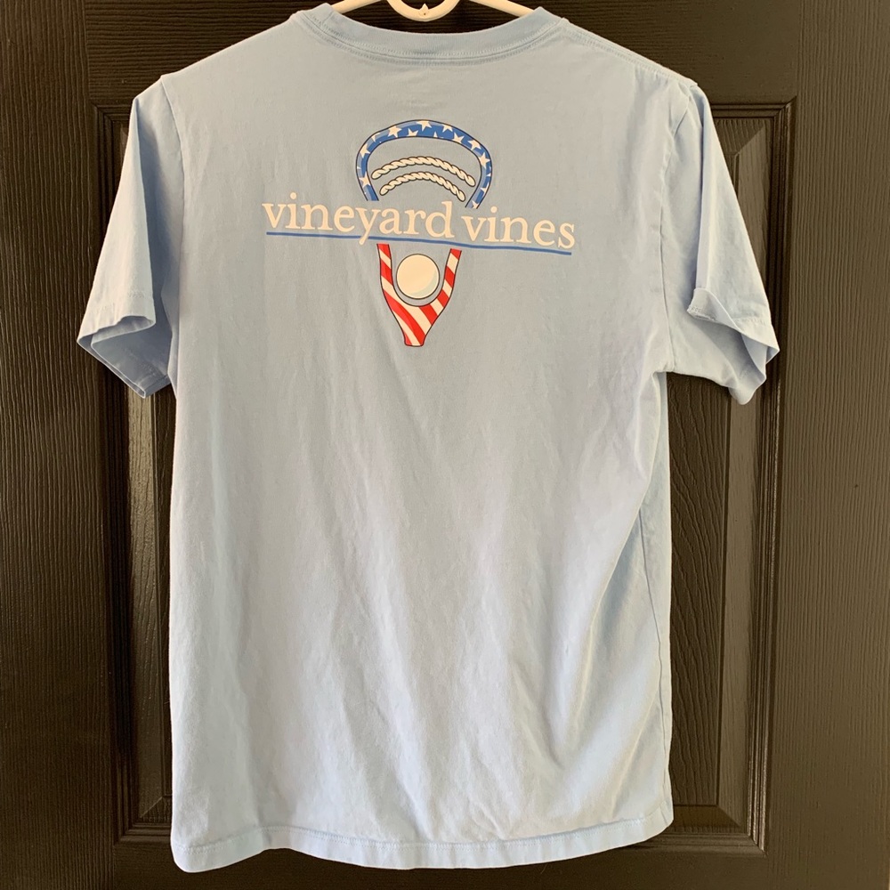 🇺🇸Patriotic Vineyard Vines Lacrosse Lax tshirt
